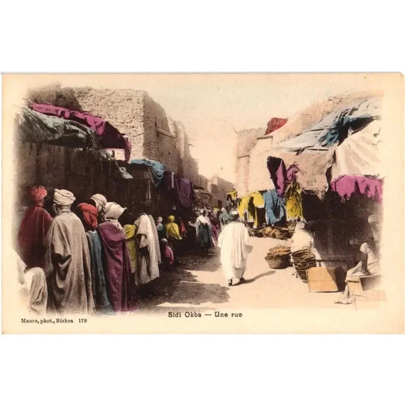 Sidi Okba Une Rue Maure Photo Biskra 179 Algeria Postcard - Picture 1 of 2